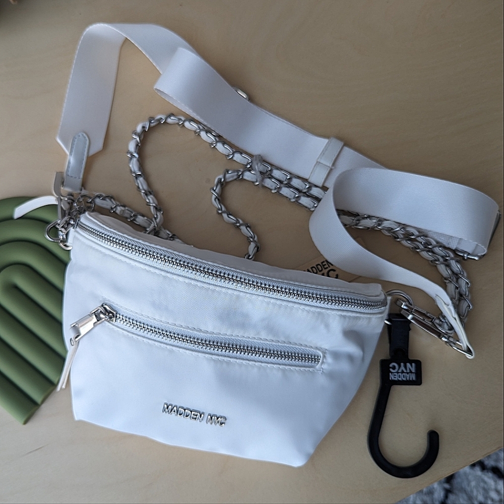 Madden NYC Belt Bag Fanny Pack - White